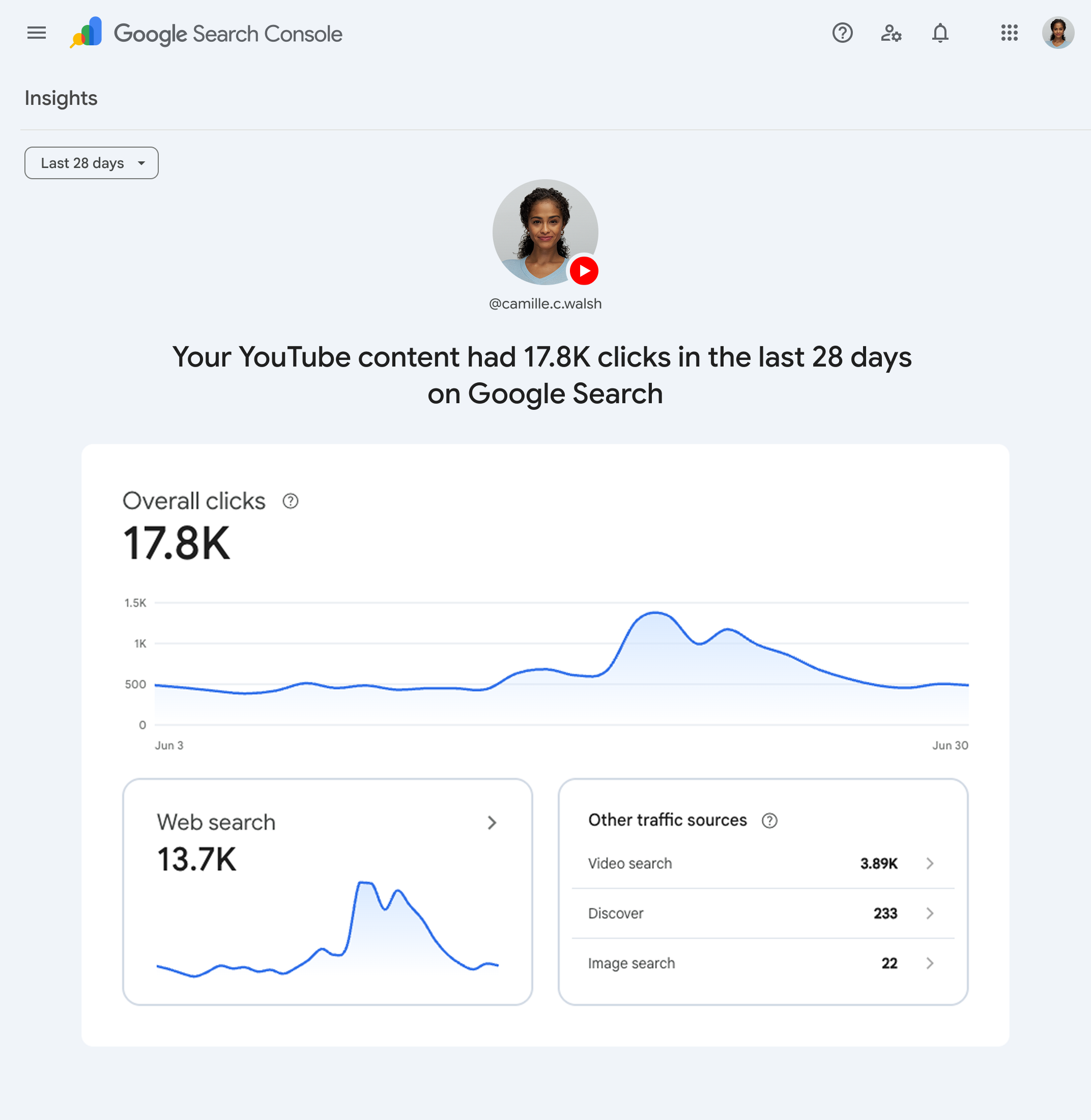 Google Search Console Social Video Platforms