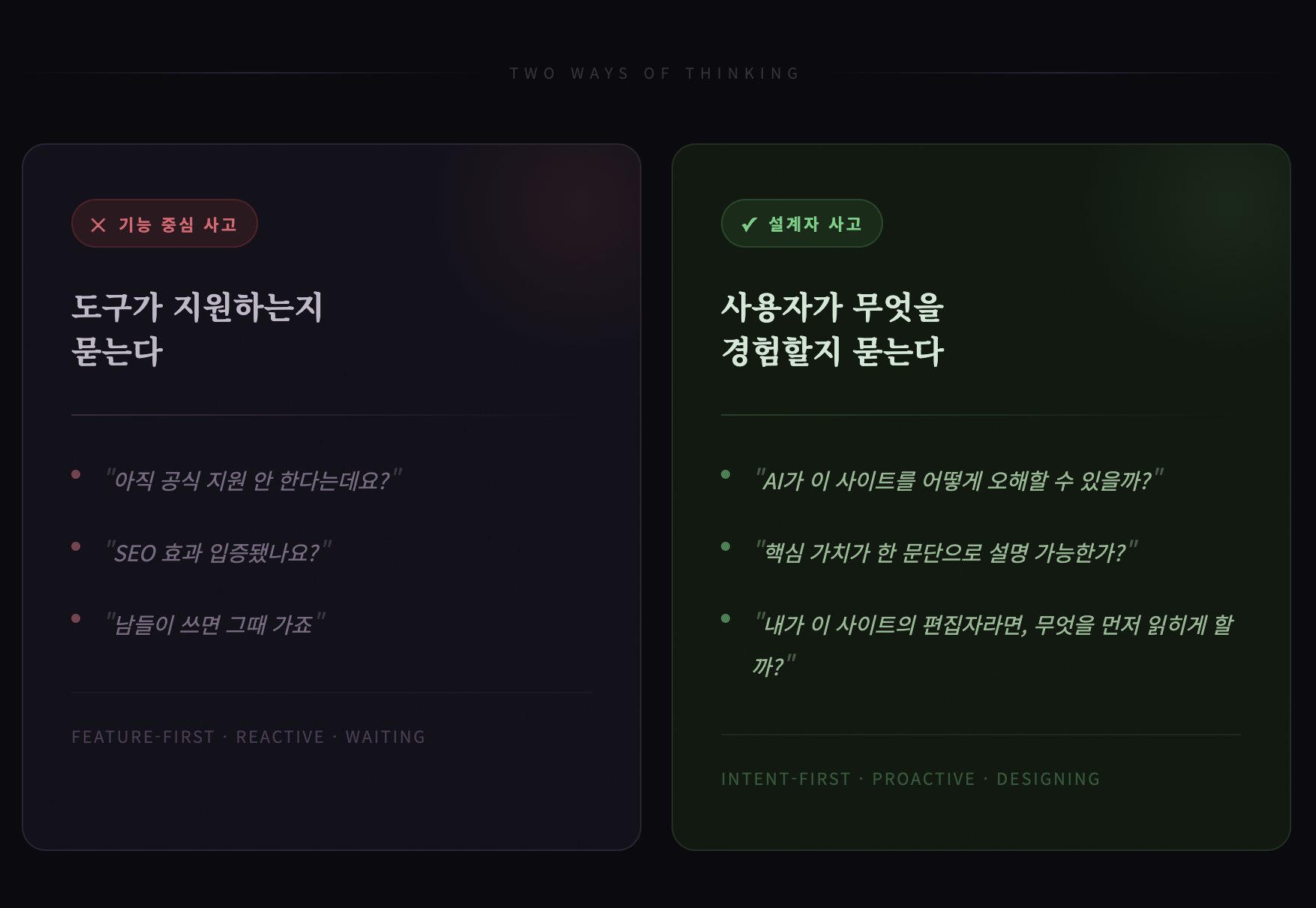 llms.txt 를 대하는 마케터의 두가지 사고방식
